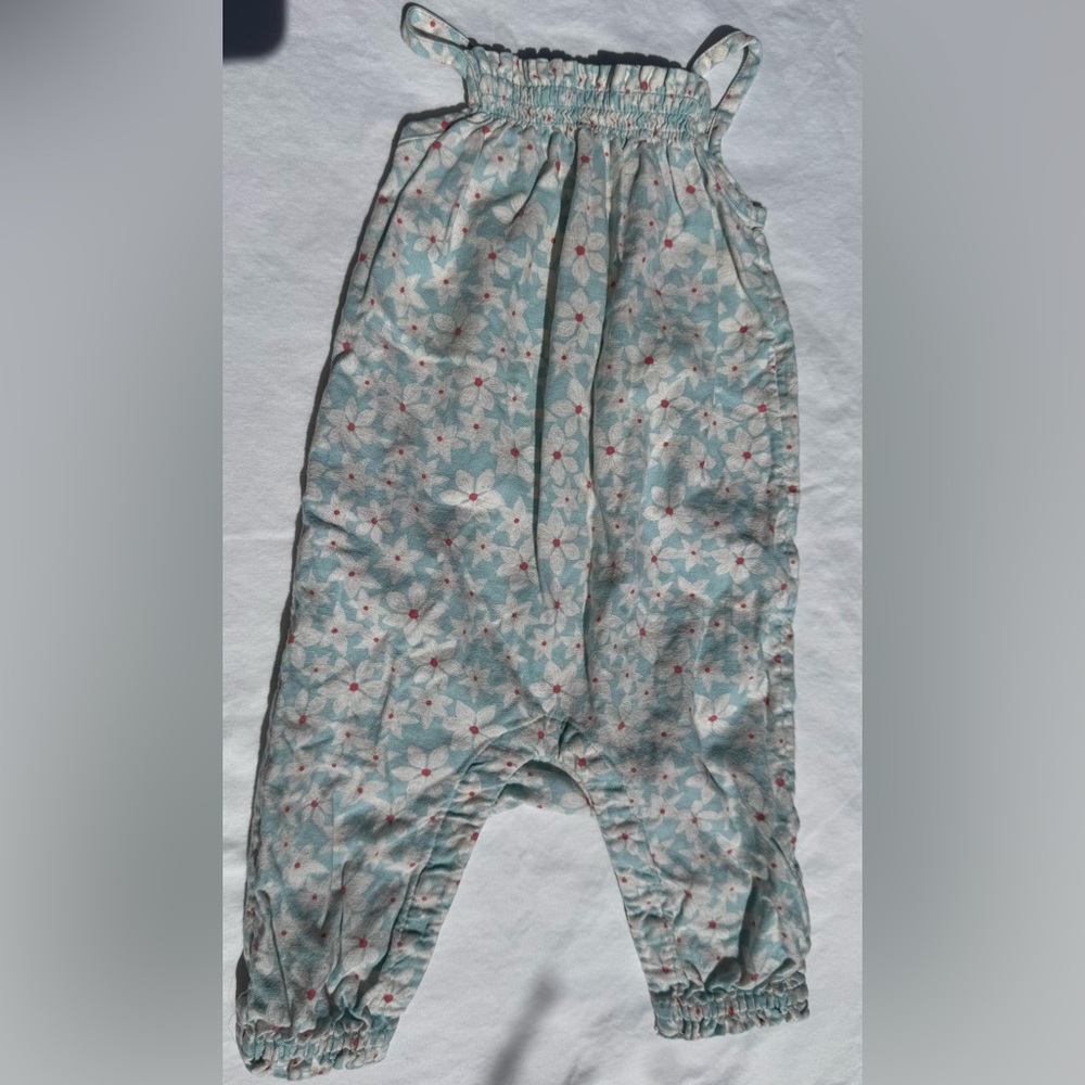 GAP Baby Linen Floral Romper